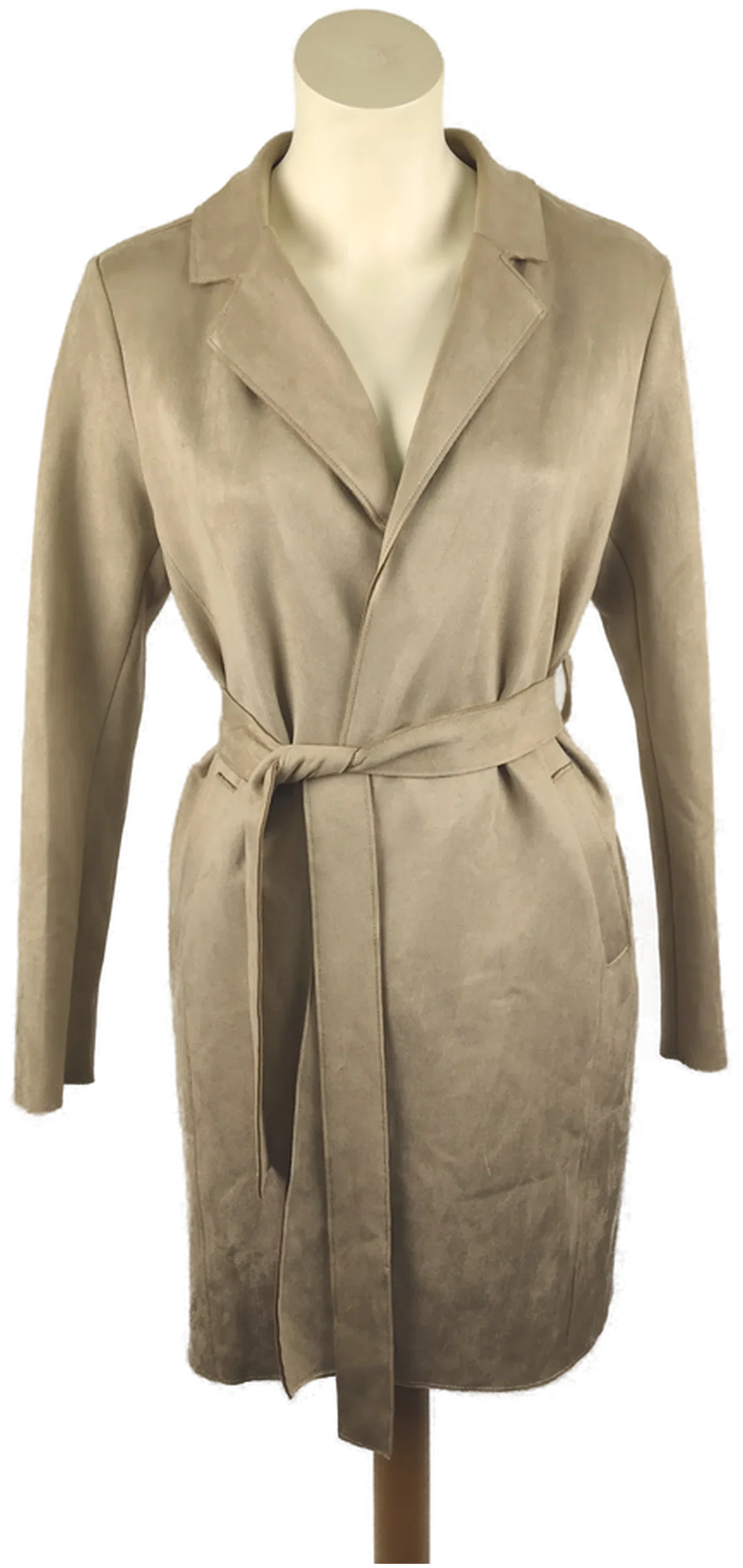 Damenmantel Jean Pascale Beige Mit Bindegürtel | Herbst-Chic – Bild 1