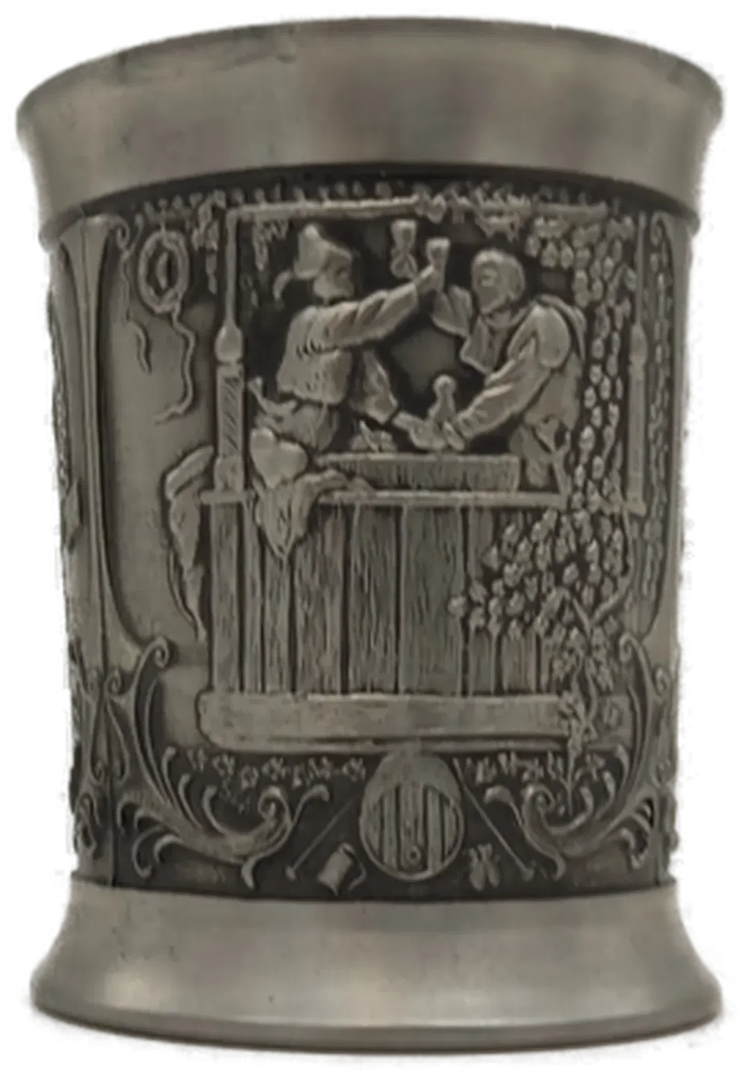  Zinnbecher mit Weinmotiv - Bild 4