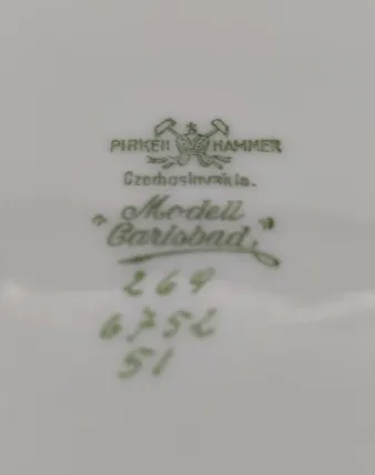 Porzellan-Set Pirken Hammer aus Tschechoslowakei | Rarität – Bild 8