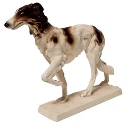 Hertwig Katzhütte Porzellanfigur Barsoi Windhund – Vintage Eleganz - Bild 3