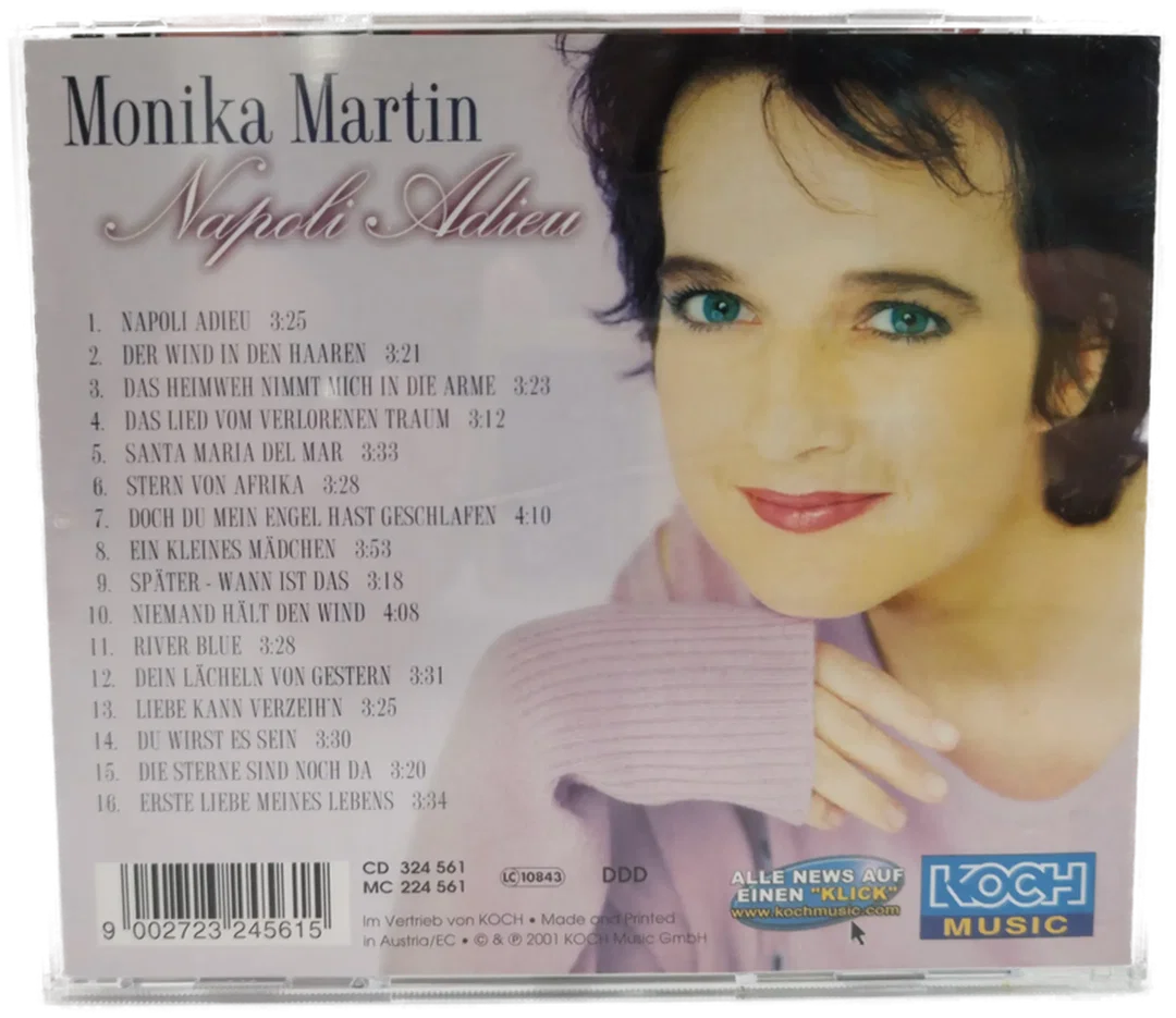 Monika Martin, Napoli Adieu - CD / 2001 – Bild 2