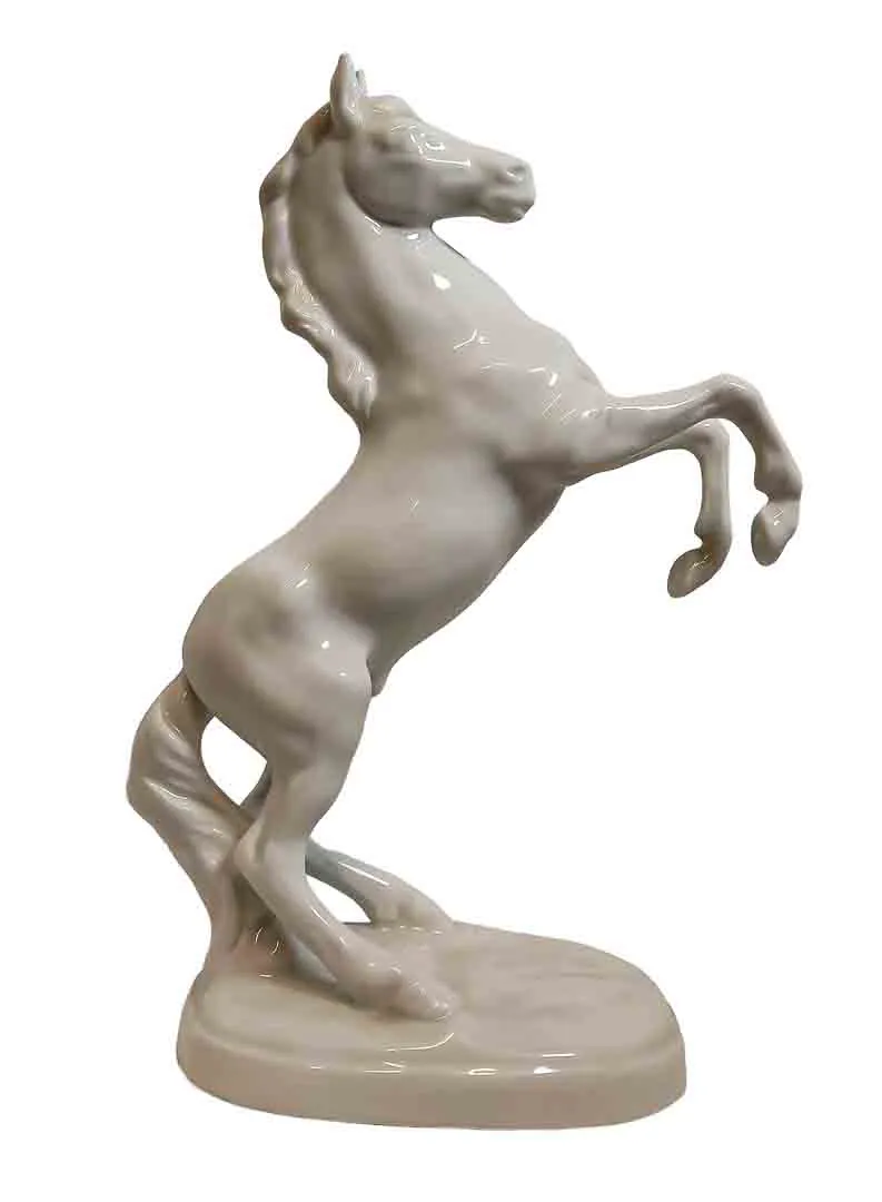 Vintage Porzellan Figur Steigendes Pferd Schimmel GDR Gräfenthal ca. 23cm - Bild 4