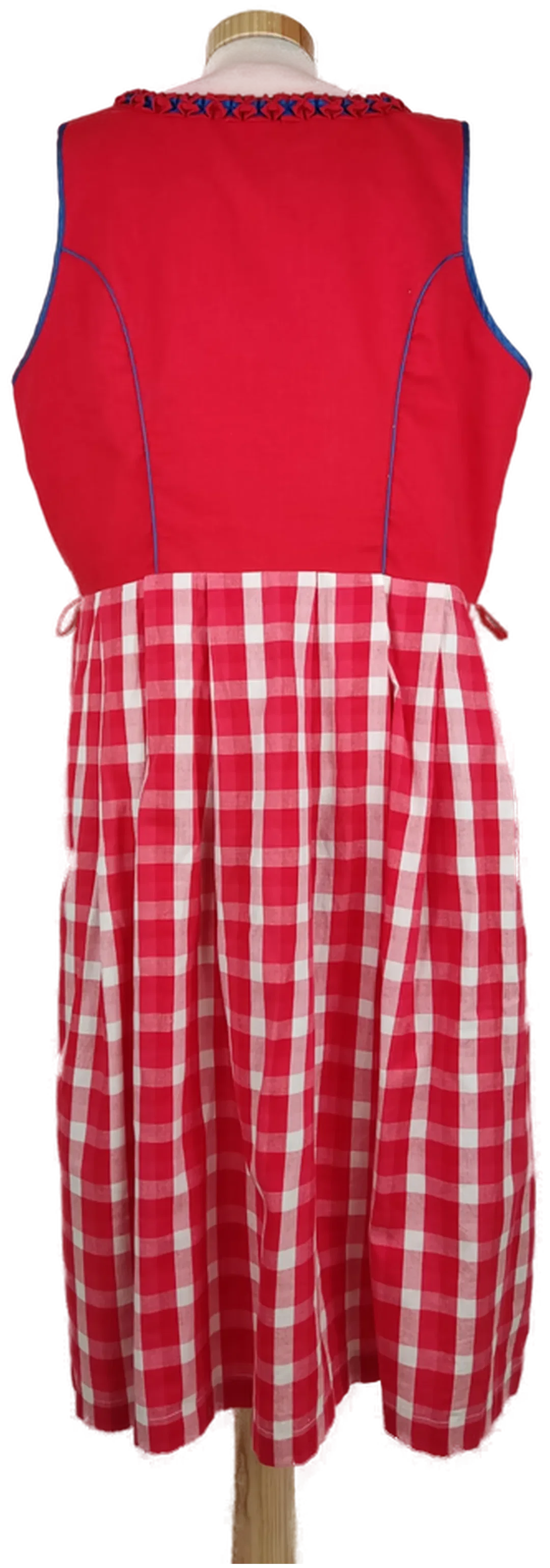 Dirndl 'Emilia Lay' rot/blau, Größe 46 – Bild 6