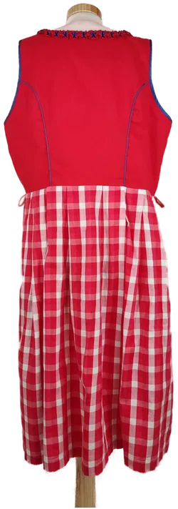 Dirndl 'Emilia Lay' rot/blau, Größe 46 - Bild 6
