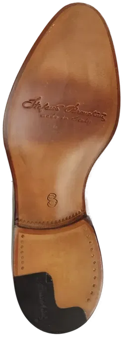 Stefano Branchini Herren Leder Slipper, grün - Gr. 43 - Bild 5