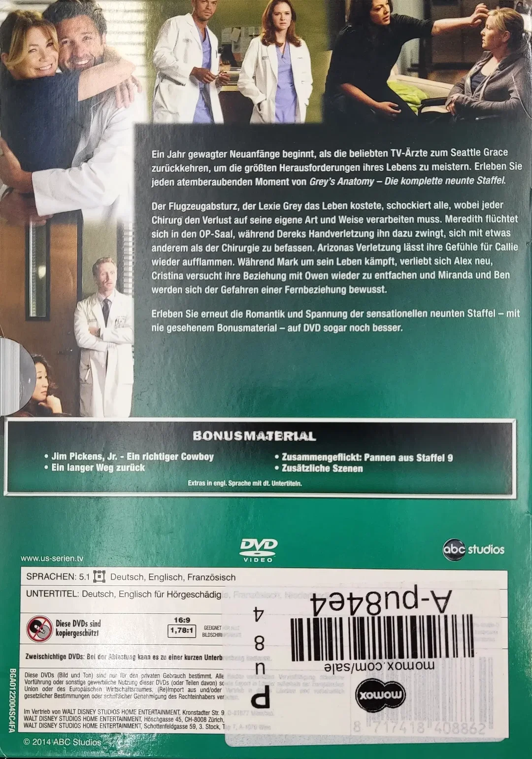 DVD "Grey's Anatomy, Staffel 9" – Bild 2
