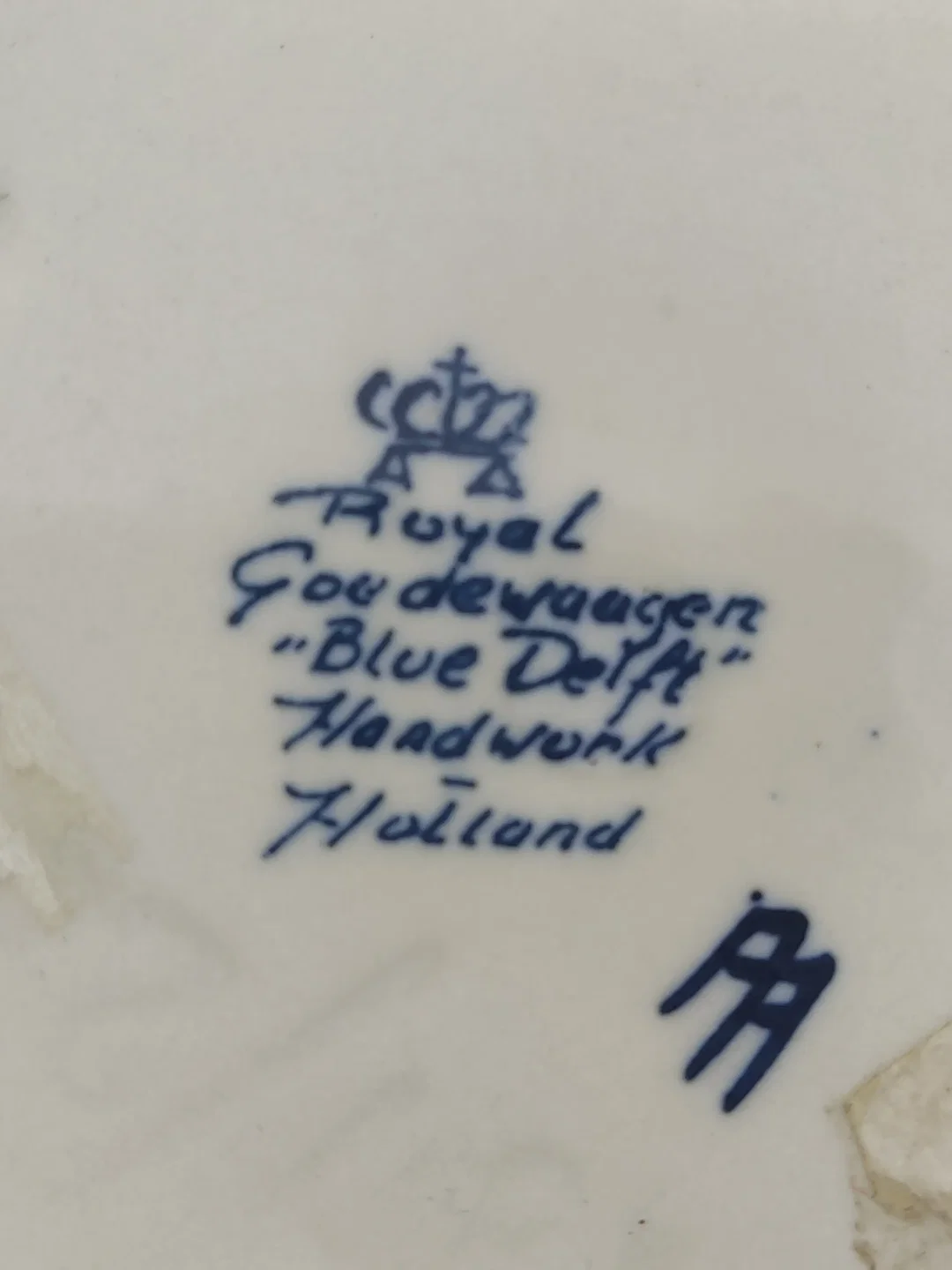 Royal Goudewaagen "Blue Delft" Holland Krug, blaue Blumen Höhe: 22 cm  – Bild 2