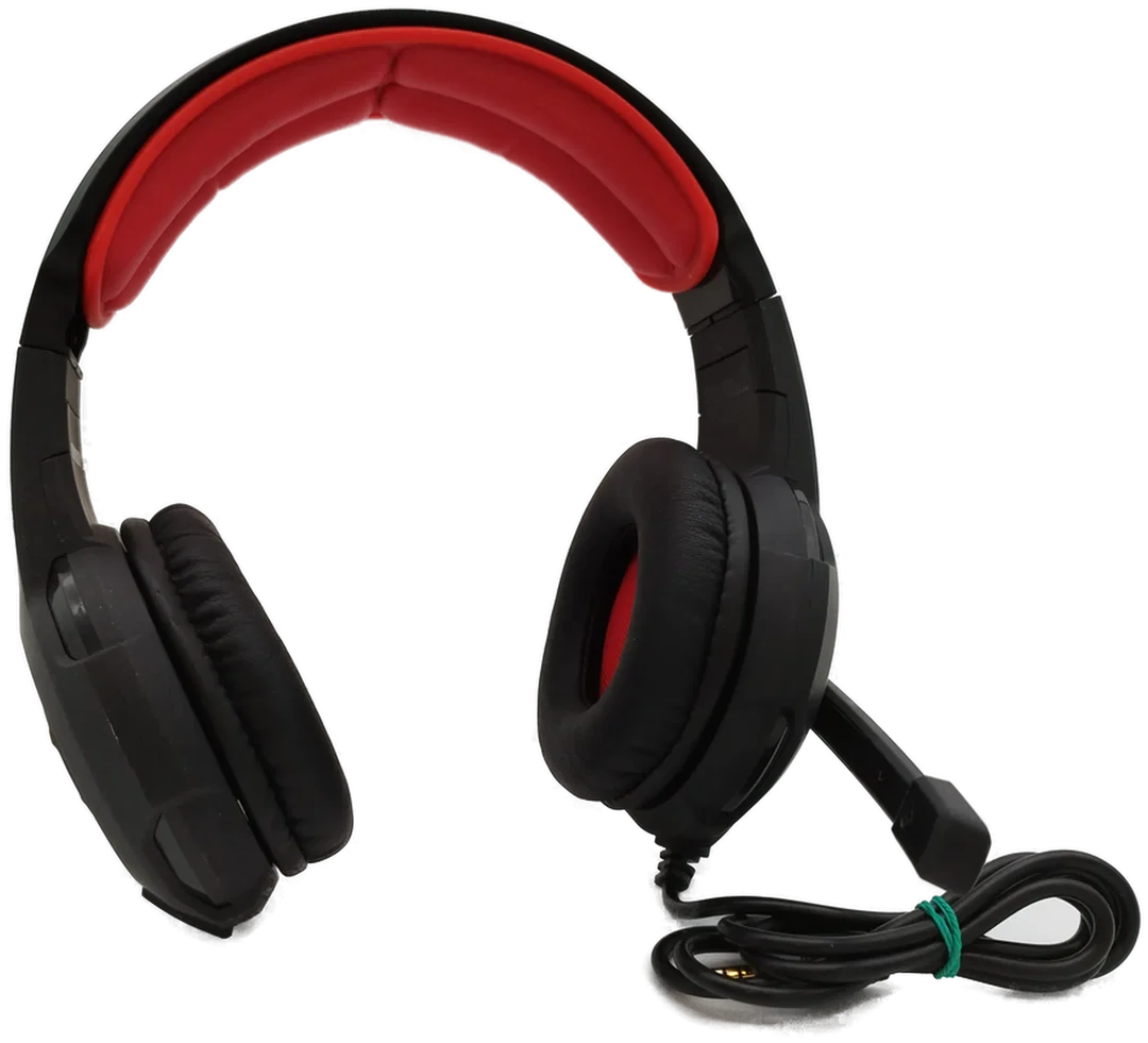 OXT Gaming-Headset inkl. Mikrofon schwarz-rot – Bild 2