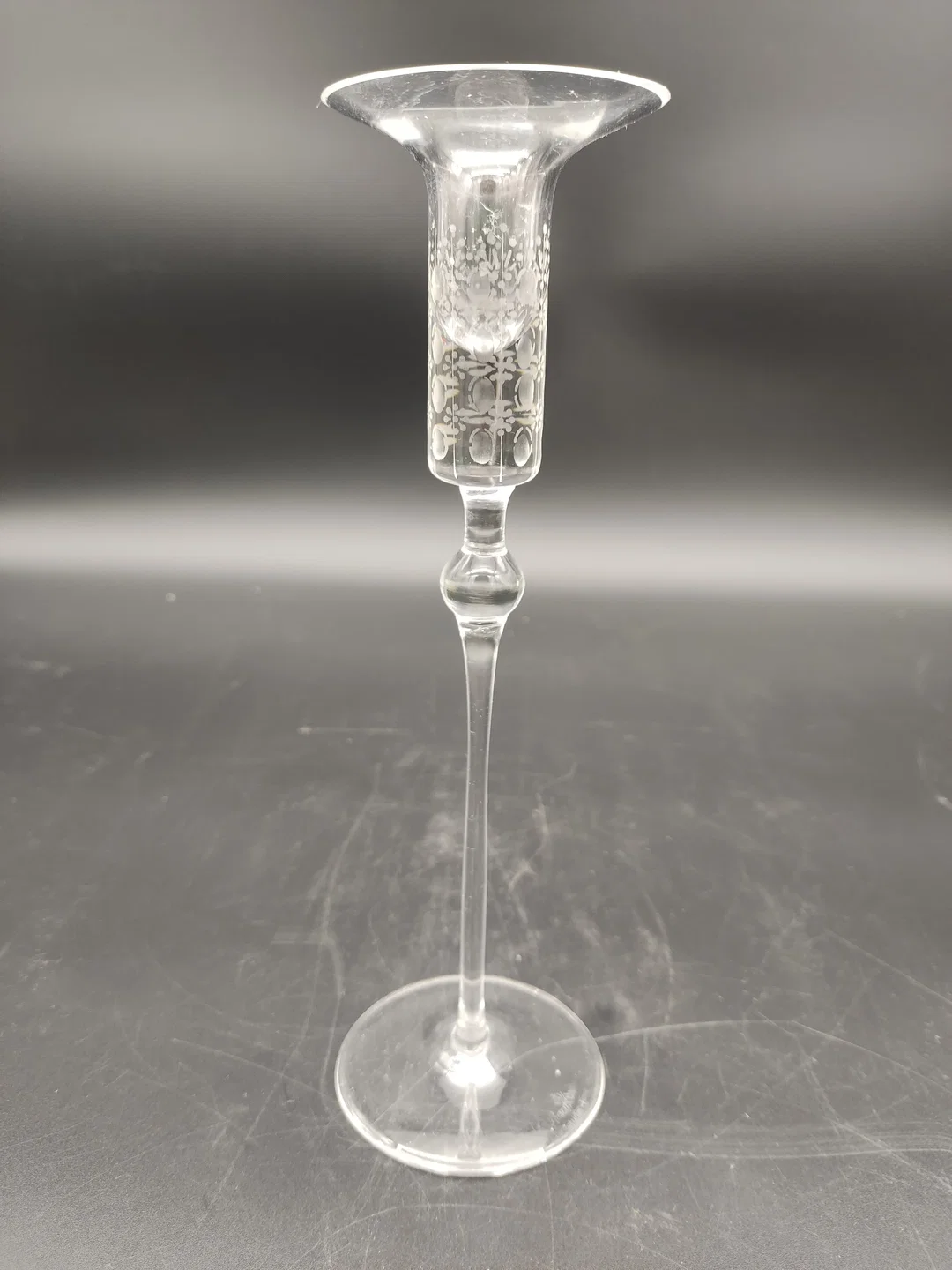 2 Kerzenständer der Marke Rosenthal - Glas mit hübschem Muster – Bild 5
