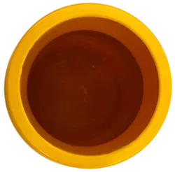 Vintage Keramik Vorratsbehälter gelb/braun - 4 Stück - Bild 4