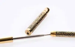 Balmain Paris Kugelschreiber & Feuerzeug Set, gold-schwarz, gemustert - Bild 3