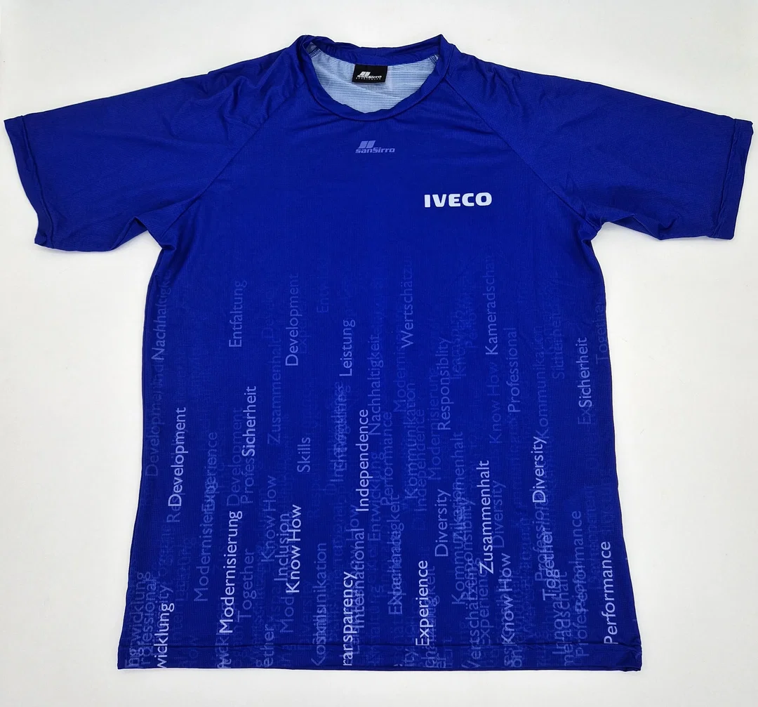 Herren Sport-Shirts "Iveco" - 6er Pack - Größe M - Blau – Bild 3