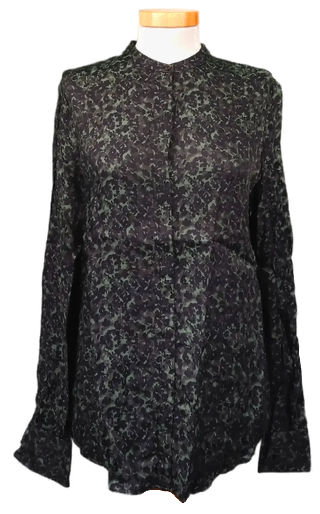 Hugo Boss Damen Bluse schwarz/grün geblümt Gr. 34 - Bild 4