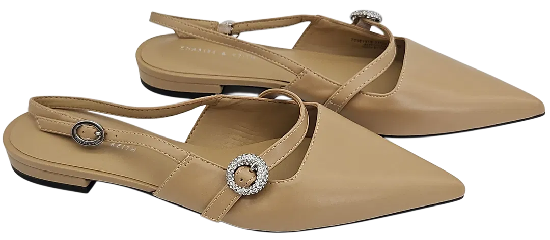 CHARLES & KEITH Damen Sling Pumps, beige - EU 37 - Bild 1