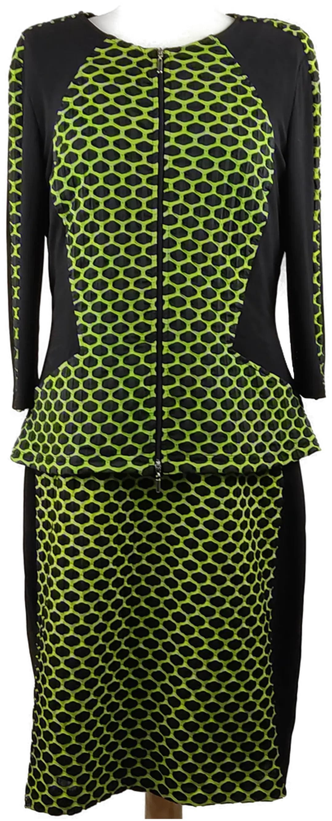 Joseph Ribkoff by Flamm Wien - raffiniertes Kostüm schwarz & grün - L/40 - Bild 1