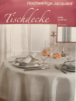 Hochwertige Tischdecke, Rund - Bild 1