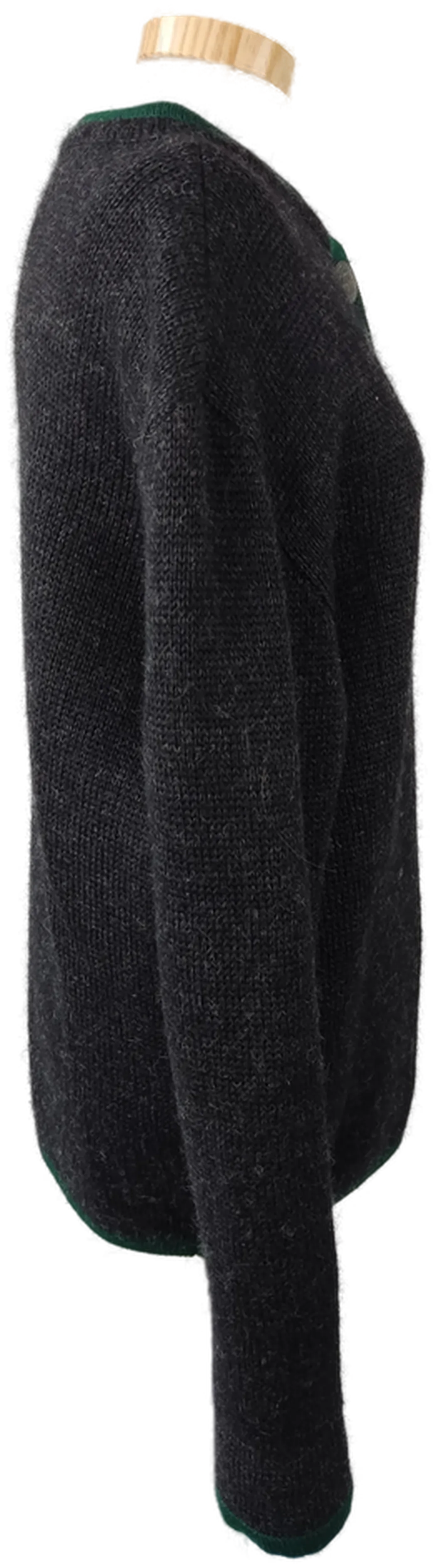 Damentrachtenweste grau/grün selbstgestrickt - XL – Bild 2