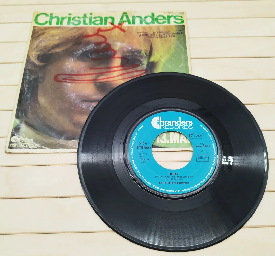 Christian Anders, Ruby, Vinyl Single  – Bild 2