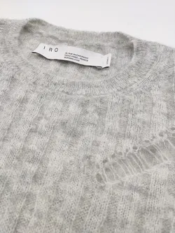 Iro Damen Oversized-Pullover grau - Gr. XXS - Bild 4