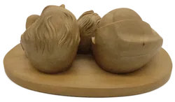 Maria, Josef & Jesus Wandbehang aus Holz / Heiligenfiguren - Bild 7