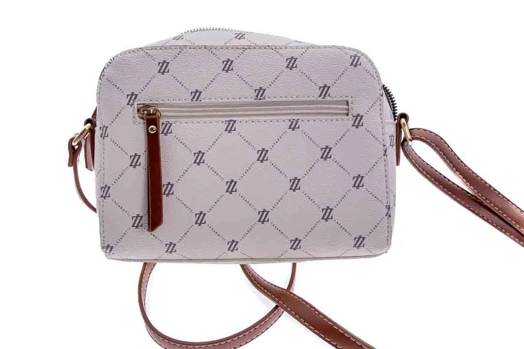 LAZAROTTI "Palermo" Umhängetasche / Crossbody Bag für Damen in beige-braun-gold – Bild 3