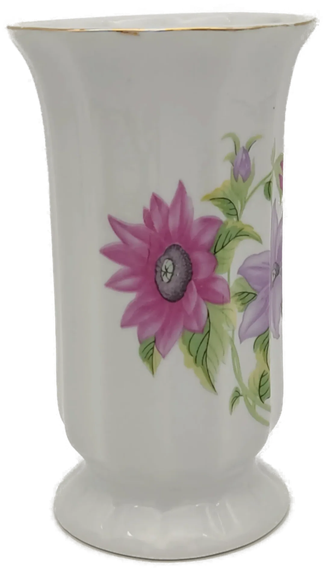 Porzellan - Vase mit Blumendekor – Bild 3