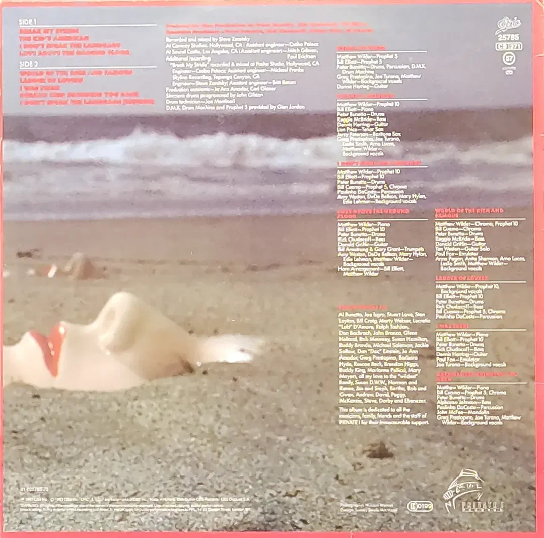  LP Vinyl Matthew Wilder "I Don't Speak the Language"  – Bild 2
