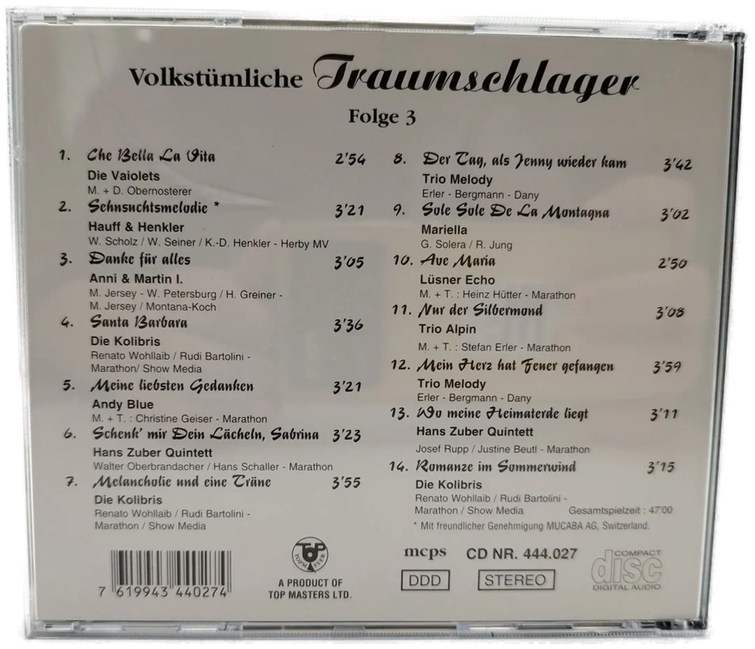 Volkstümliche Traumschlager, Folge 3 - CD – Bild 2