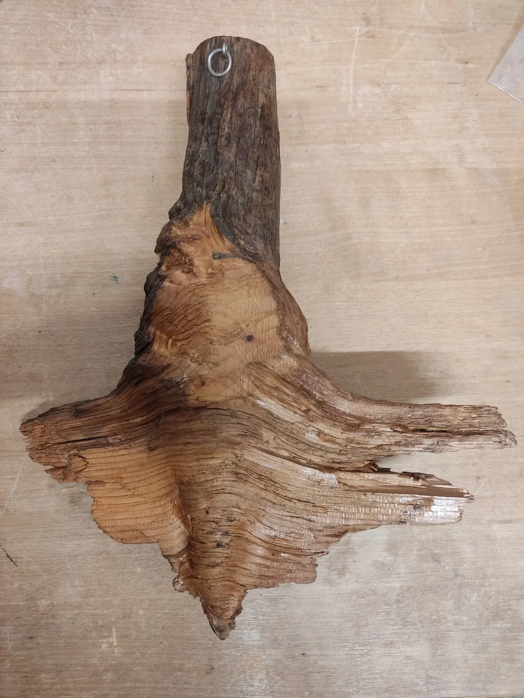 Waldgeist Wandfigur Holz 36 cm | Handgeschnitztes Unikat – Bild 2