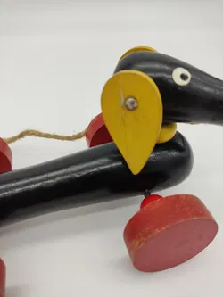 Vintage BRIO Nachzieh-Dackel aus Holz - Bild 4