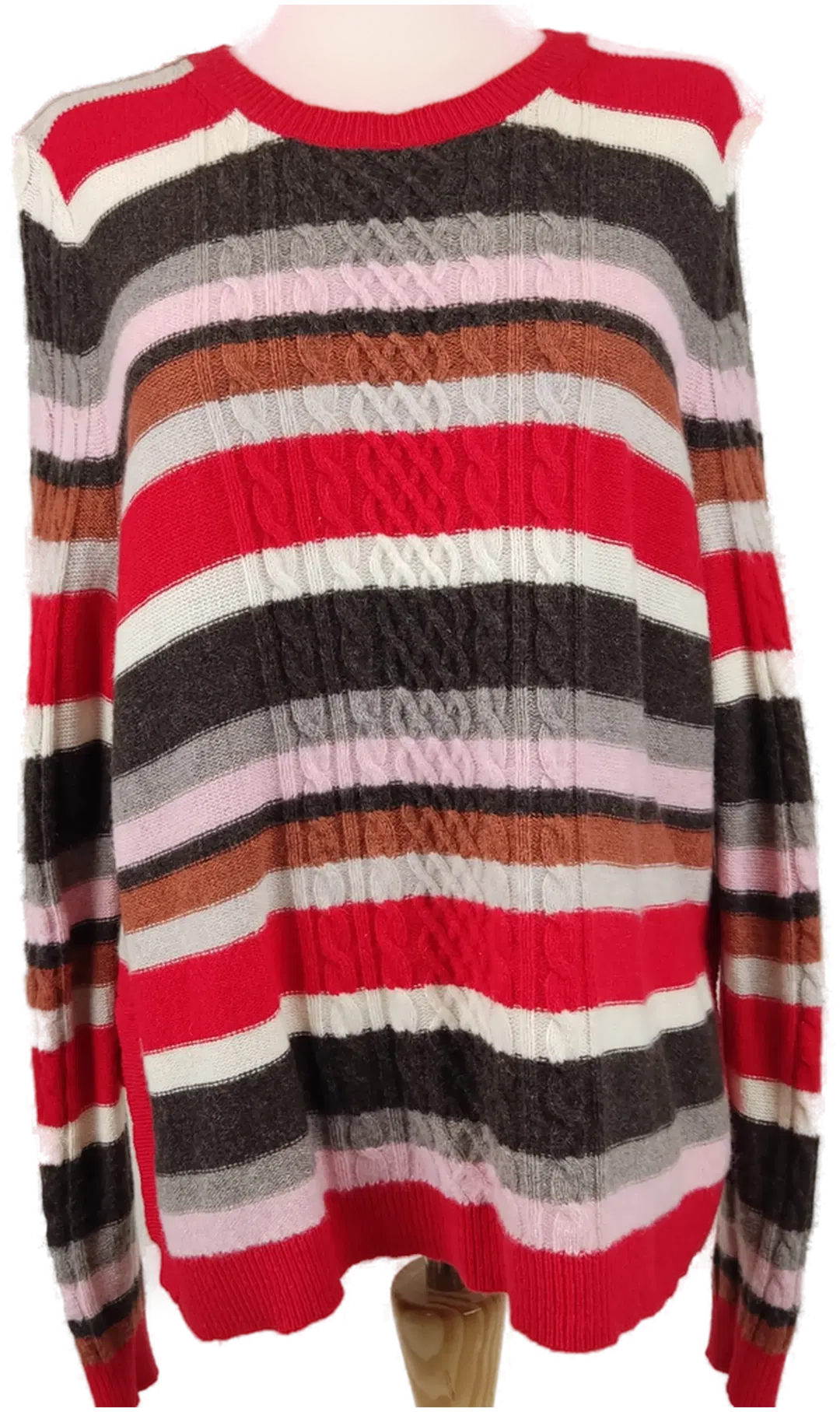 Christian Berg Damenpullover bunt-gestreift - M/38 - Bild 1