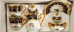 Leander 1946 China de Boheme Tee Kaffee mit Zuckerschüssel - Bild 4