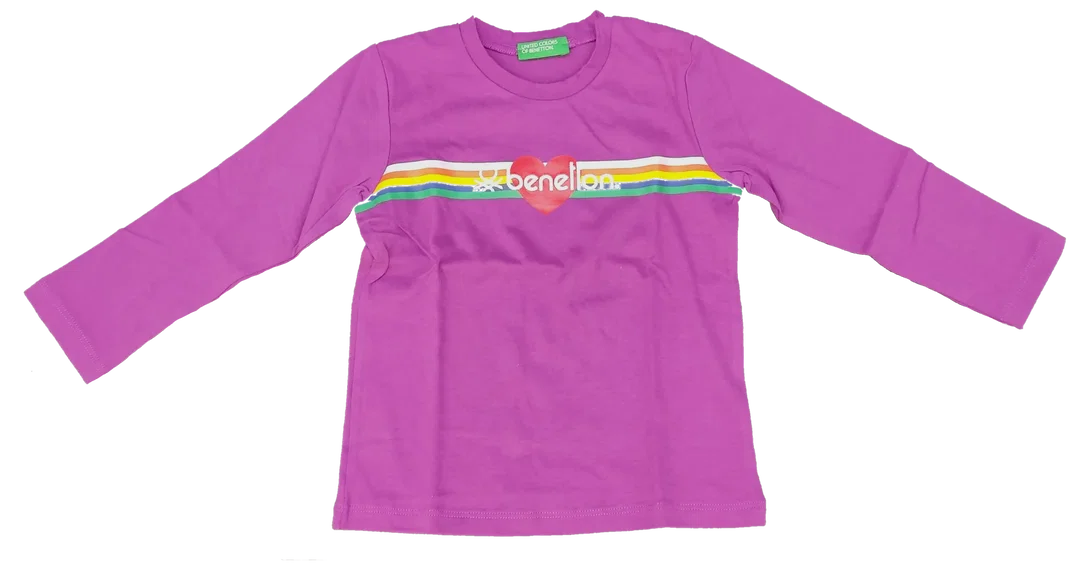 United Colors of Benetton Kindershirt lila Gr. 90 – Bild 1