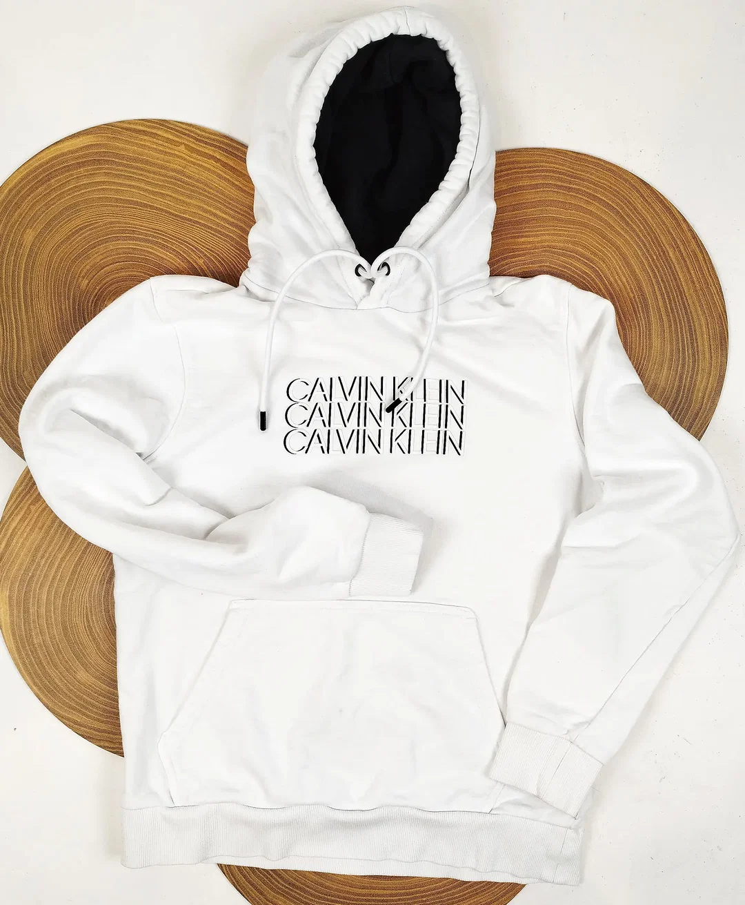 Calvin Klein, Hoodie, weiß, Gr. S  – Bild 1
