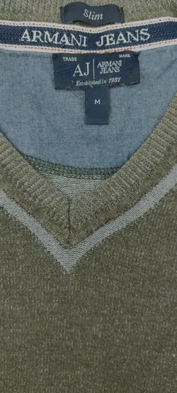 Armani Herren Pullover grün Gr. M - Bild 4