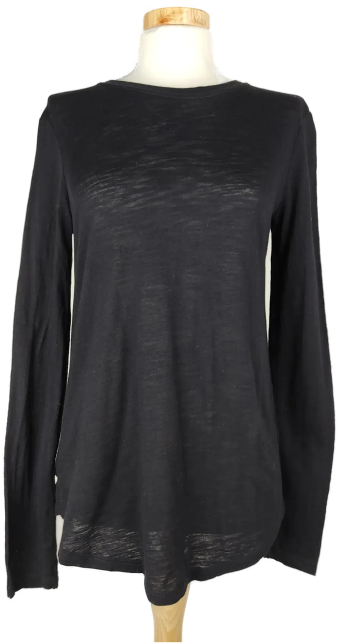 H&M Damen T-Shirt langarm schwarz- XS 34 - Bild 4