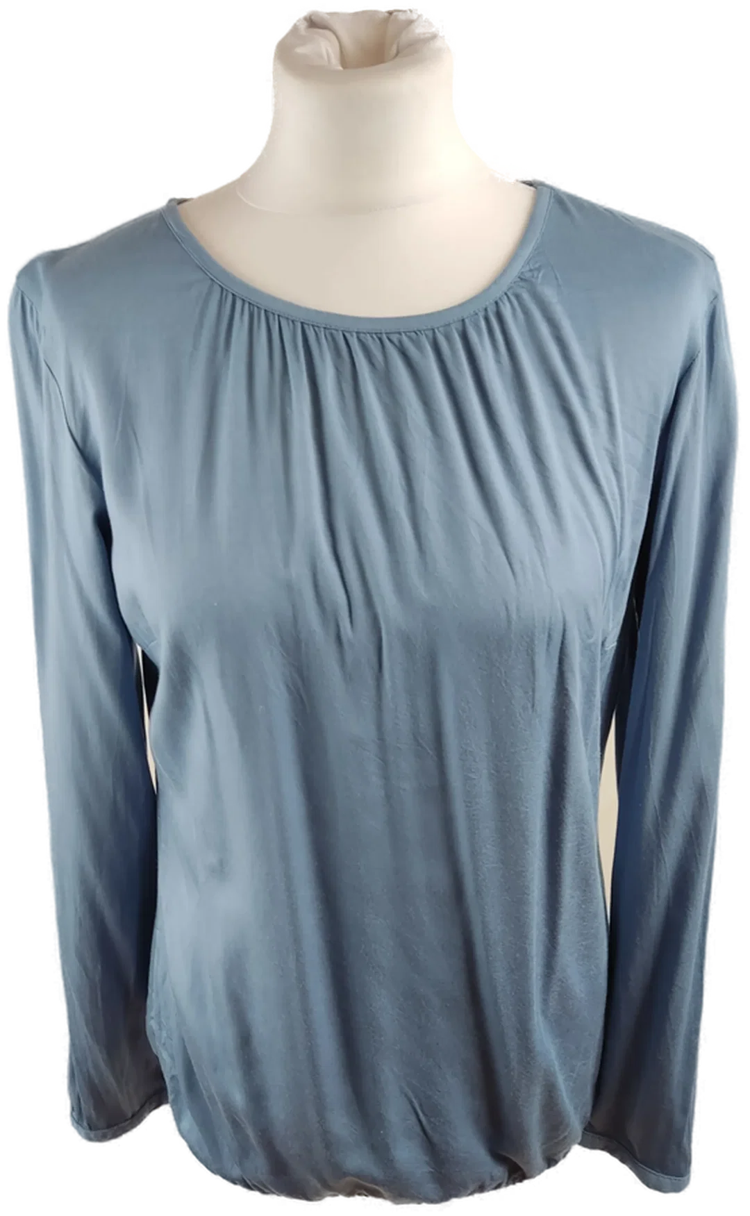 Zero Damen Langarmshirt Viskose Hellblau | Zeitloses Design – Bild 1