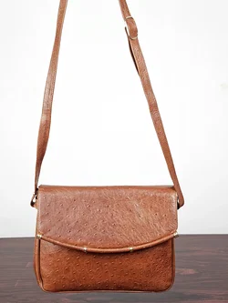 Damen Vintage Umhängetasche - braun  - Bild 4