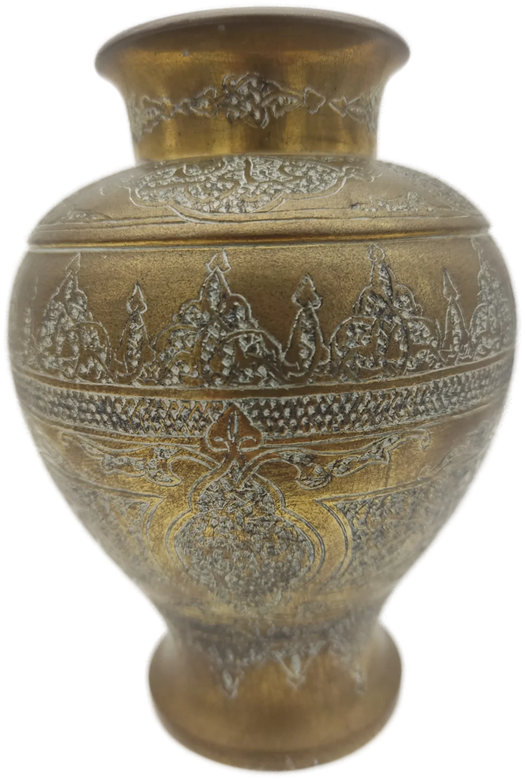 Islamische Arabische Kalligraphie Messingvase | Handgravierter Orientalische Charme - Bild 4