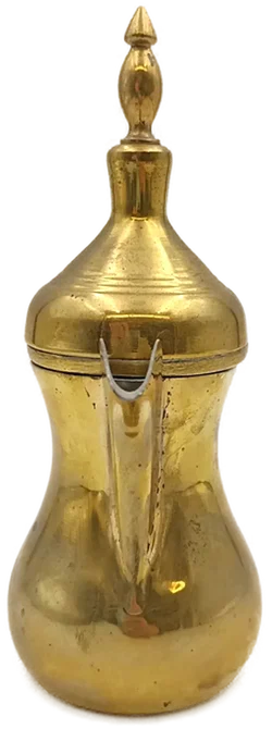 Dallah traditionelle arabische Messing-Teekanne Vintage - Bild 5