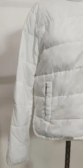 Tommy Jeans Damensteppjacke mit Kapuze in weiß, Größe S – Bild 3