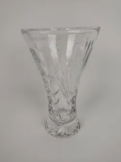 Große Glasvase, geschliffen - Bild 9