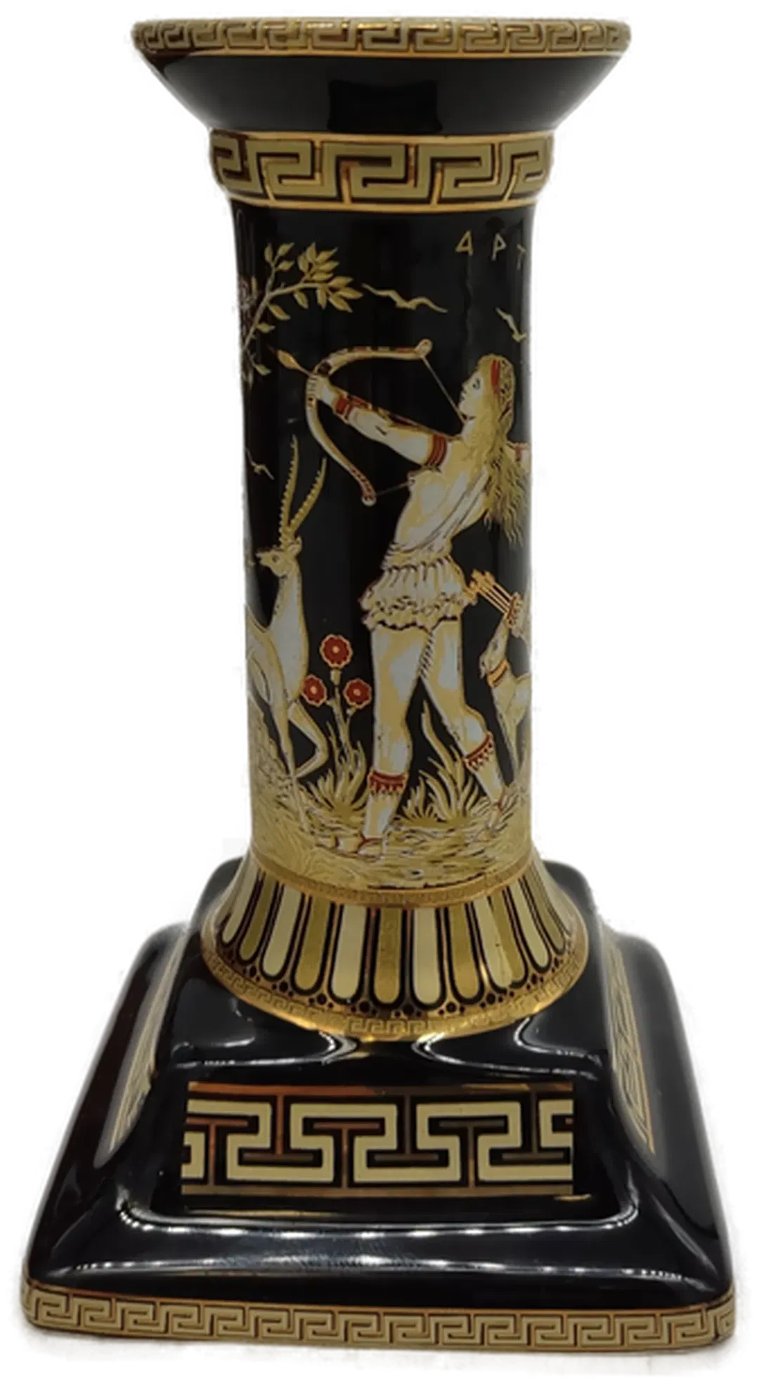 Griechischer Kerzenständer mit 24k Gold handbemalt - Bild 4