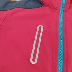 Kilimanjaro, Kinder Kapuzen-Softshelljacke, pink-dunkelblau | Gr. 116 – Vorschau 3