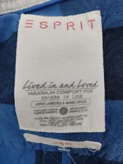 Esprit Herrenhemd blau, dunkelblau kariert - M (Slim fit) - Bild 4