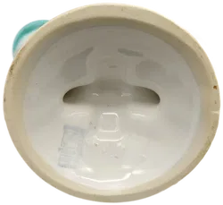 Gmundner Keramik / Kerzenleuchter 2-armig / grüngeflammt - Bild 3