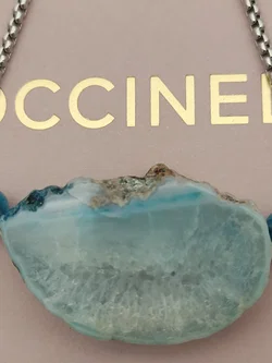 COCCINELLE Gliederkette-Armband mit Achat-Anhänger in Schachtel | Italienischer Chic - Bild 2