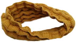 Gelbes Strick-Bandana - ca. 40cm - Bild 2