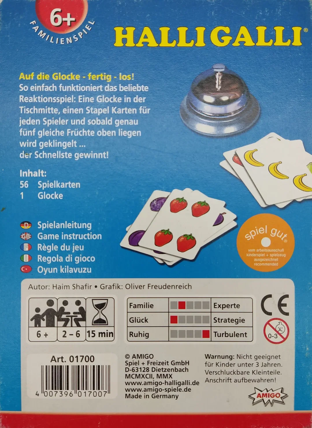 Halli Galli - Kartenspiel - Amigo  – Bild 2