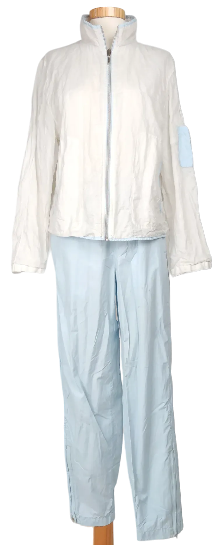 Luhta Sport Damen Trainingsanzug, weiß/blau - Gr. S  - Bild 1